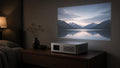 Horizon 1080p smart projector in a bedroom